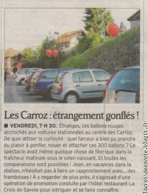 Article de presse - Le Dauphiné Libéré du 08/08/09